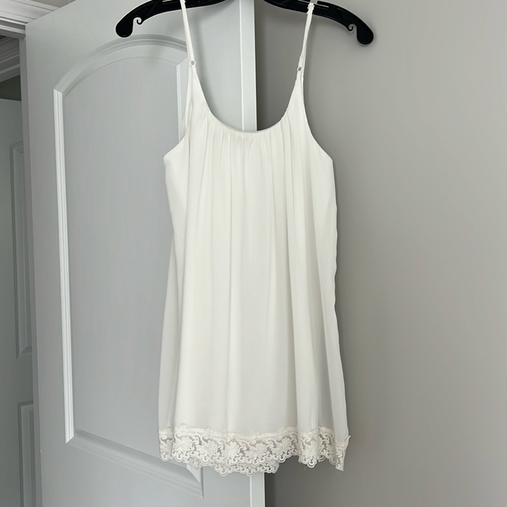 White mini dress